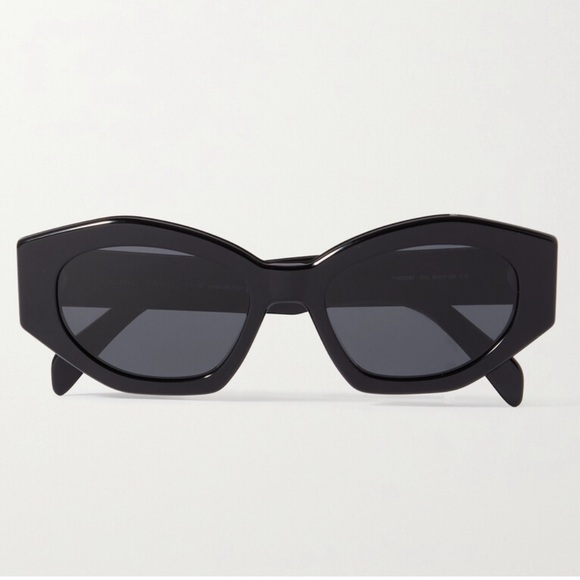 NEW Celine Triomphe cat eye sunglasses, black, with case - Picture 2 of 6